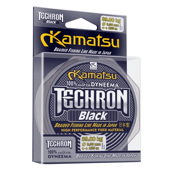 KAMATSU plecionka TECHRON BLACK 0.14mm/135m